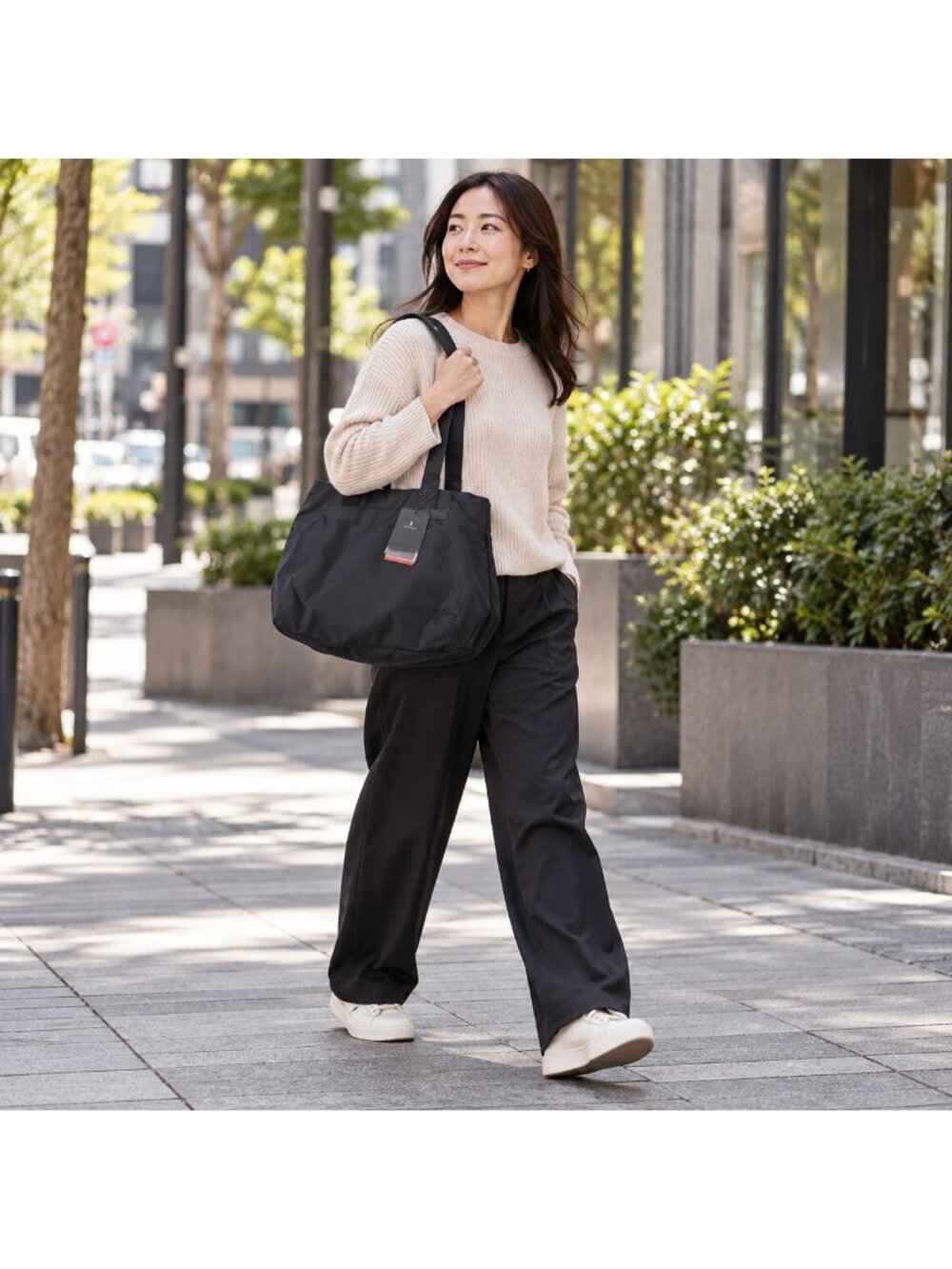 Alpaka Elements Medium Tote Bag Black Axoflux 210D NWT